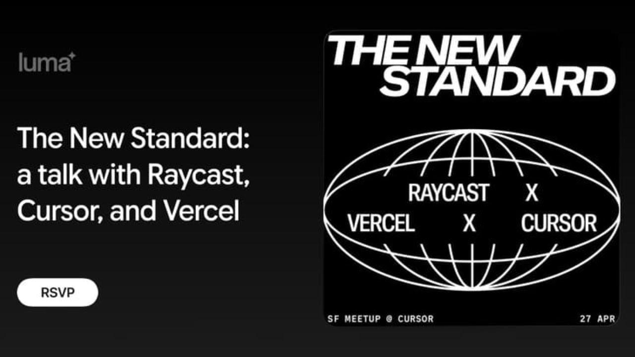 🔴 LIVE The New Standard: a talk with @raycast @cursor_ai and @vercel